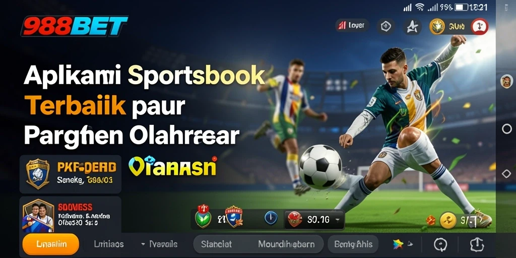 Tampilan antarmuka aplikasi 988BET saat bermain taruhan olahraga.