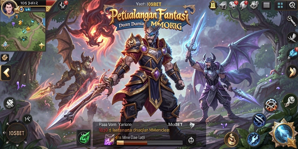 Gameplay seru dalam dunia fantasi MMORPG yang menawan.