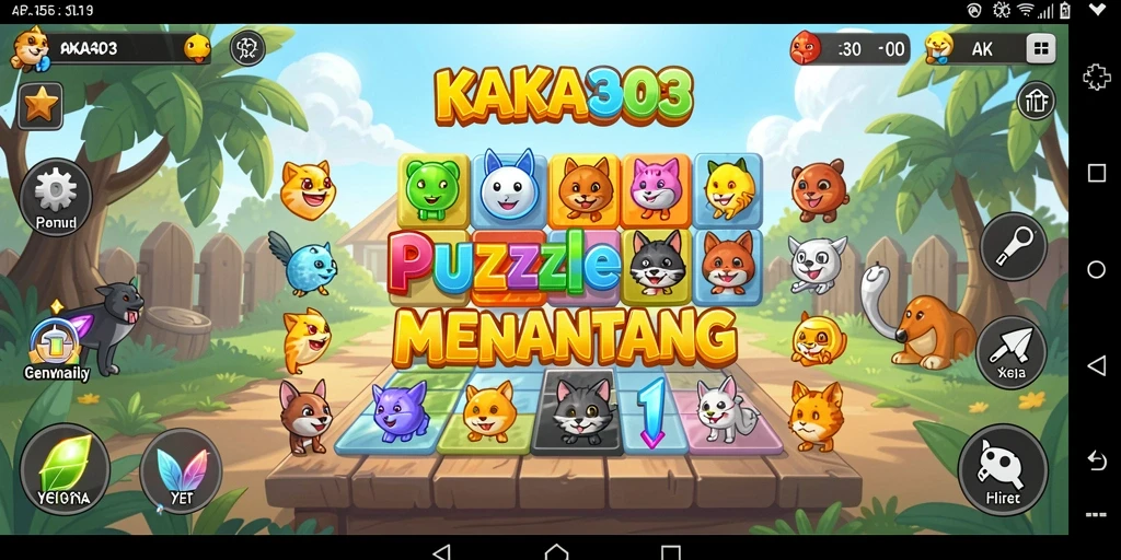 Tampilan gameplay KAKA303 yang menantang di arena Puzzle.