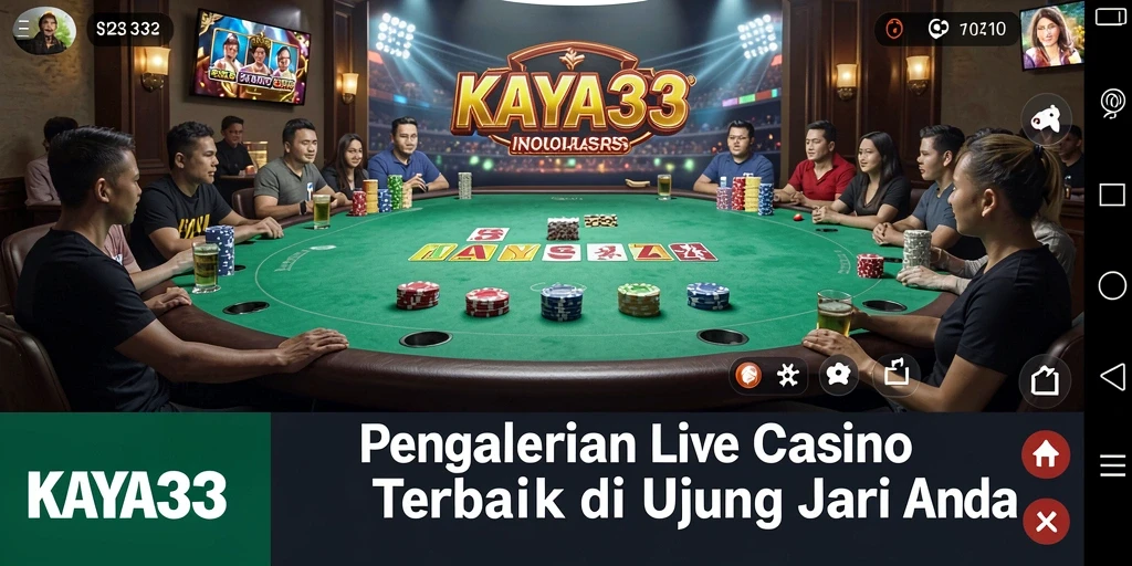 Gameplay Live Casino yang menegangkan di KAYA33 dengan dealer profesional.