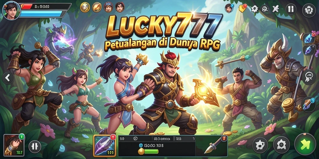 Tampilan menarik dari gameplay RPG LUCKY777 yang kaya aksi.