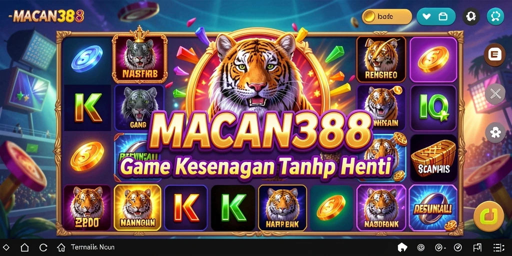 Screenshot gameplay <strong>MACAN388</strong> menampilkan pengalaman slot yang menakjubkan.