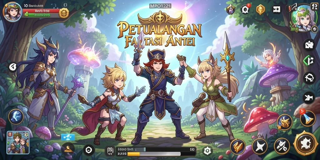 Tampilan menawan dari karakter dalam game MPO1221.
