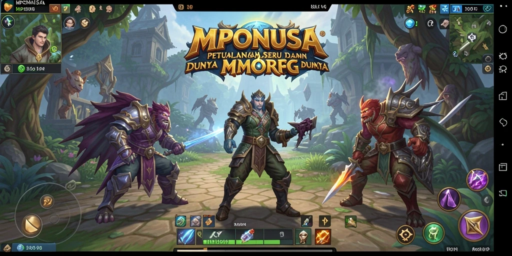 Gameplay seru MPONUSA dalam dunia MMORPG yang penuh petualangan.